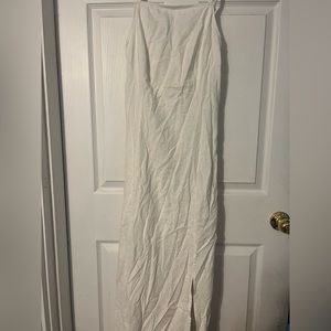 White linen midi dress old navy